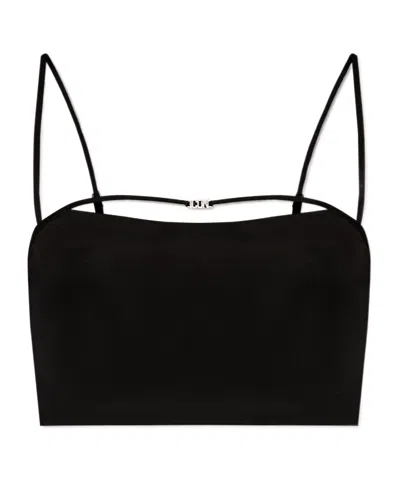 Dsquared2 Icon-motif Cropped Top In Black