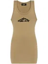 Dsquared2 Icon-motif Mini Dress In Neutrals