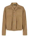 Dsquared2 'icon New Generation' Beige Jacket With Icon Logo On The Front In Beige