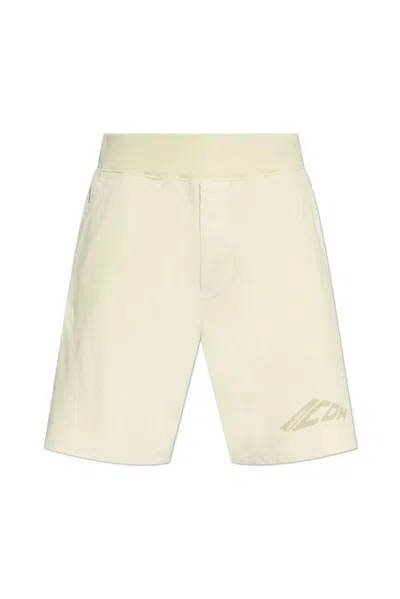 Dsquared2 Icon New Generation Big Boxer Jersey Shorts In White