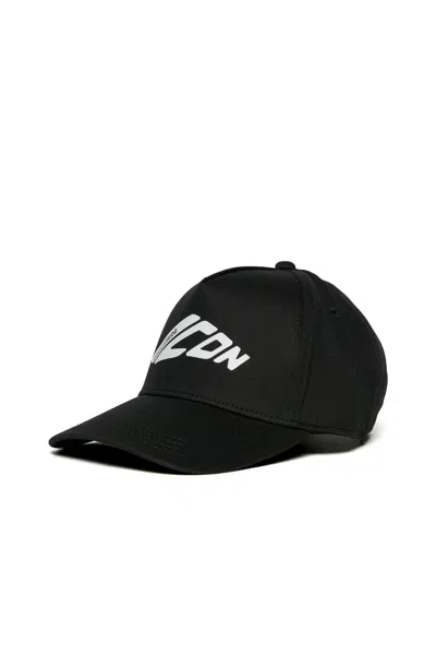 Dsquared2 Icon New Generation Branded Baseball Cap In Black