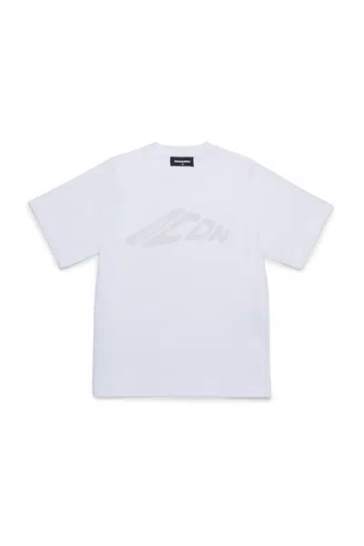 Dsquared2 Icon New Generation Branded T-shirt In White