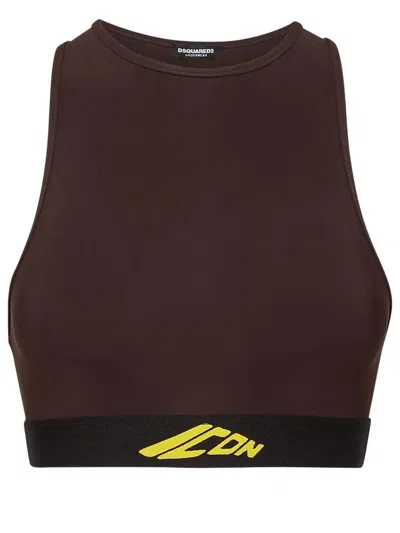 DSQUARED2 DSQUARED2 ICON NEW GENERATION CUTOUT SPORTS BRA