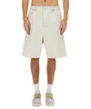 Dsquared2 Dsquared Men Denim Bermuda Shorts In White