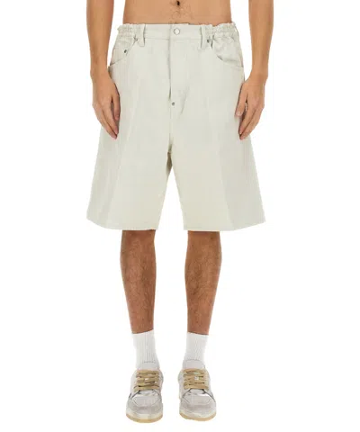Dsquared2 Icon New Generation Ice Surfer Shorts In White