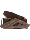 Dsquared2 Icon New Generation-plaque Belt In Brown