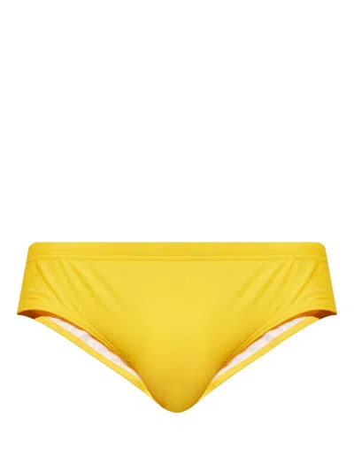 Dsquared2 Icon New Generation Swimming Trunks In Yellow