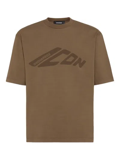 Dsquared2 Icon New Generation T-shirt In Brown