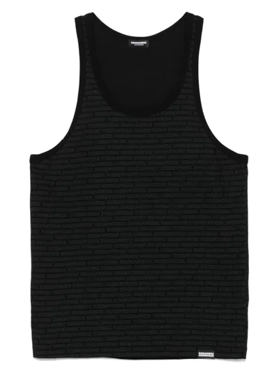 Dsquared2 Icon New Generation Tank Top In Black