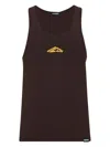Dsquared2 Icon New Generation Tank Top In Brown