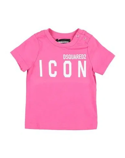 Dsquared2 Babies'  Icon Newborn T-shirt Fuchsia Size 3 Cotton In Pink