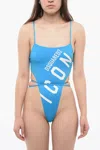 Dsquared2 Icon Open Back One-piece Swimsuit In Blue