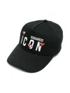 Dsquared2 Icon Pixel Logo Baseball Cap In Black