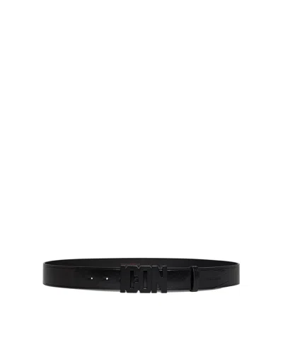 Dsquared2 Icon Plaque Buckle Belt In Black