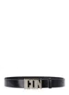 Dsquared2 Icon Plaque Buckle Belt In Black