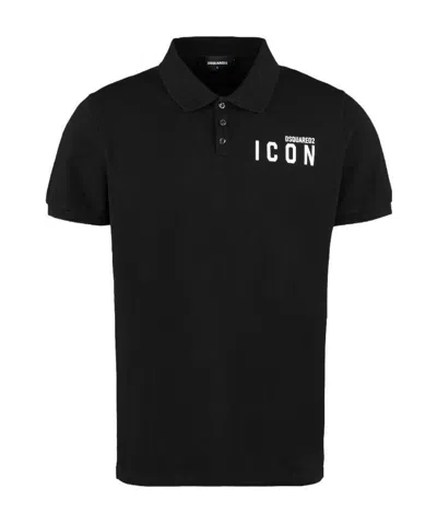DSQUARED2 DSQUARED2 ICON PRINTED POLO SHIRT