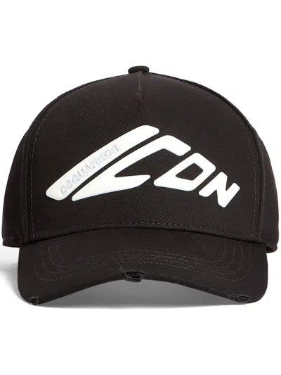DSQUARED2 ICON-PRINT BASEBALL CAP
