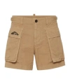 Dsquared2 Icon-print Cargo Shorts In Nude