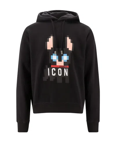 DSQUARED2 DSQUARED2 GRAPHIC PRINTED DRAWSTRING HOODIE