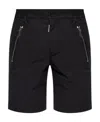 Dsquared2 Icon-print Cotton Shorts In Black
