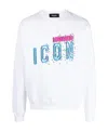 Dsquared2 White Logo Sweatshirt In White