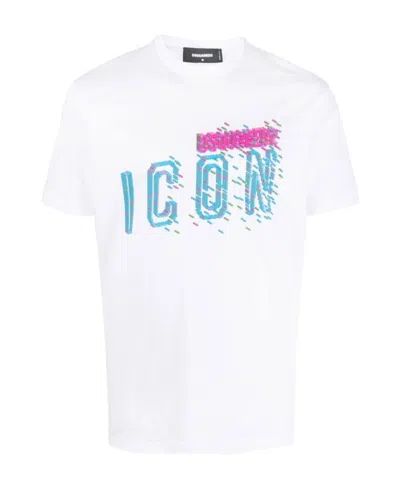 DSQUARED2 DSQUARED2 LOGO PRINTED CREWNECK T-SHIRT