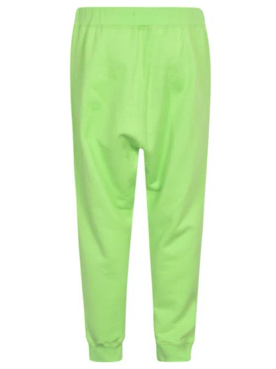Dsquared2 Icon-print Cotton Track Pants In Green
