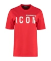 Dsquared2 Icon-print Crew-neck T-shirt In Red