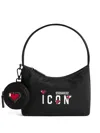 Dsquared2 Icon-print Heart-motif Tote Bag In Black