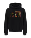 Dsquared2 Icon Logo Print Cotton Hoodie In Black