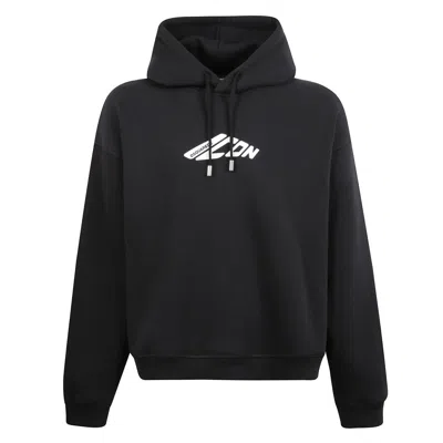 Dsquared2 Icon Print Hoodie In Black