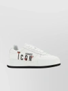 DSQUARED2 ICON PRINT LEATHER SNEAKERS