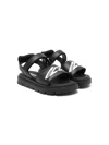 Dsquared2 Icon-print Sandals In Black