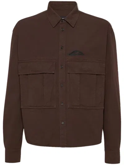Dsquared2 Icon-print Shirt In Brown