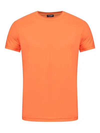 Dsquared2 Icon-print Short-sleeve T-shirt In Orange