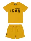 Dsquared2 Icon Branded Short Pajamas In Orange