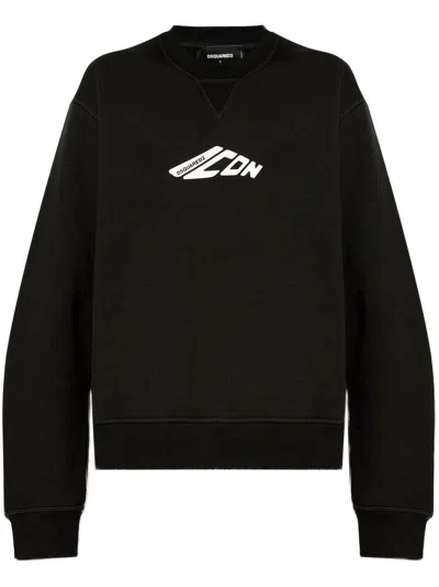 Dsquared2 Icon-print Sweatshirt In Black