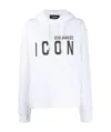 Dsquared2 Slogan-print Pullover Hoodie In White