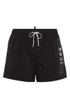 Dsquared2 Icon-print Swim Shorts In Black