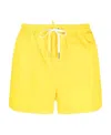 Dsquared2 Icon-print Swim Shorts In Yellow