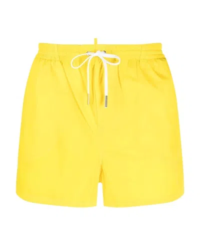 DSQUARED2 DSQUARED2 LOGO-PRINTED DRAWSTRING SWIM SHORTS
