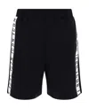 Dsquared2 Icon Print Track Shorts In Black