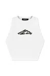 Dsquared2 Logo-print Sleeveless Racerback Top In White