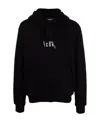 Dsquared2 Icon Printed Hoodie In Black