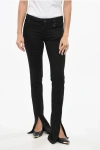 Dsquared2 Icon Regular Fit Trumpet Jeans With Charm 17cm In Black