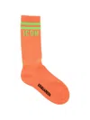 Dsquared2 Icon Ribbed Socks In Orange