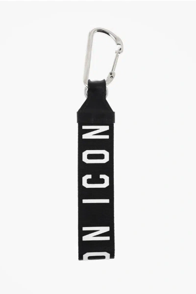 Dsquared2 Icon Ribbon Keyring With Embossed Logo