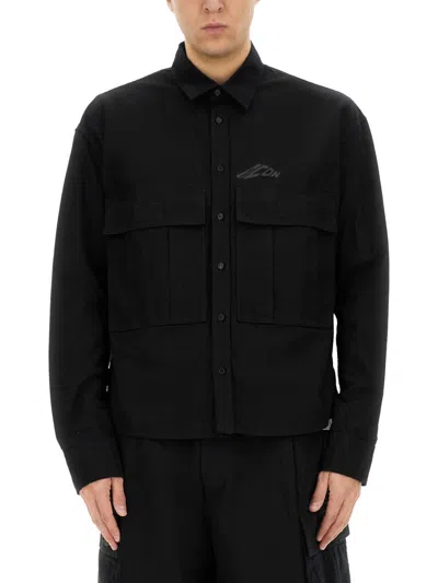Dsquared2 "icon Ripstop" Shirt In Black