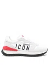 Dsquared2 Icon Tech & Leather Sneakers In White