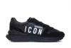 Dsquared2 Icon Logo Running Sneakers In Black